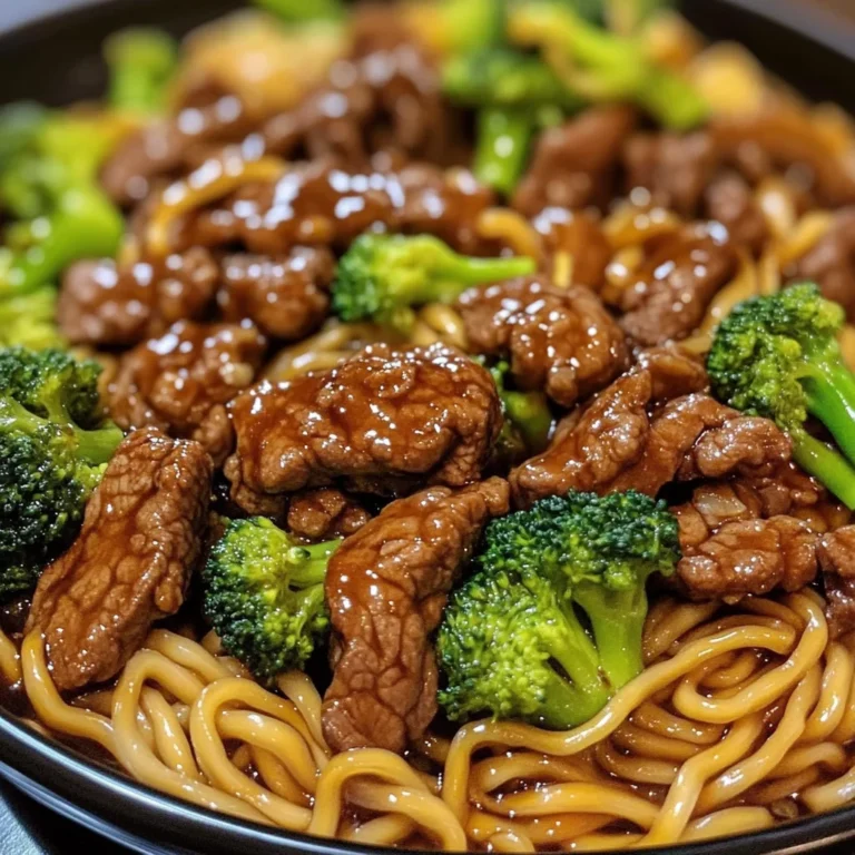 Beef And Broccoli Lo Mein Noodles Recipe