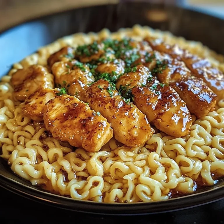 Cafeteria Noodles With Garlic Butter Chicken Bites