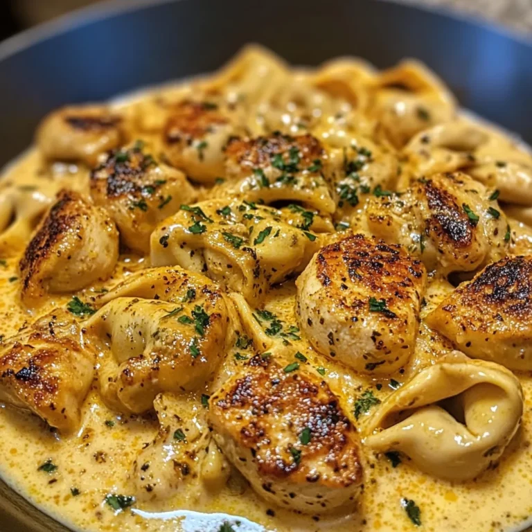 Cajun Chicken Tortellini With Garlic Sauce