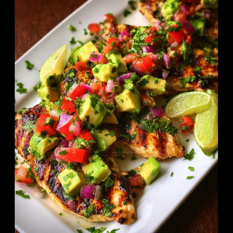 Cilantro-Lime Chicken with Avocado Salsa