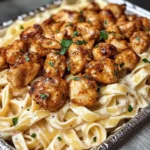Creamy Cajun Chicken Bites And Fettuccine Alfredo