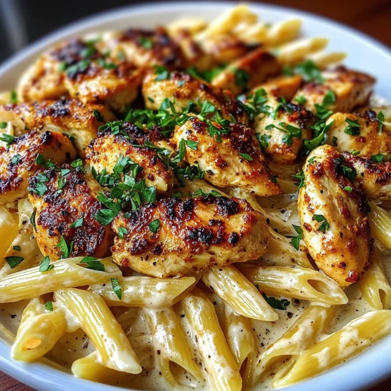 Creamy Cajun Chicken Bites With Penne