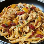 Creamy Cajun Chicken Linguine With Peppers
