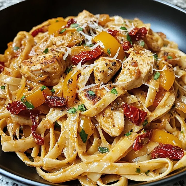 Creamy Cajun Chicken Linguine With Peppers