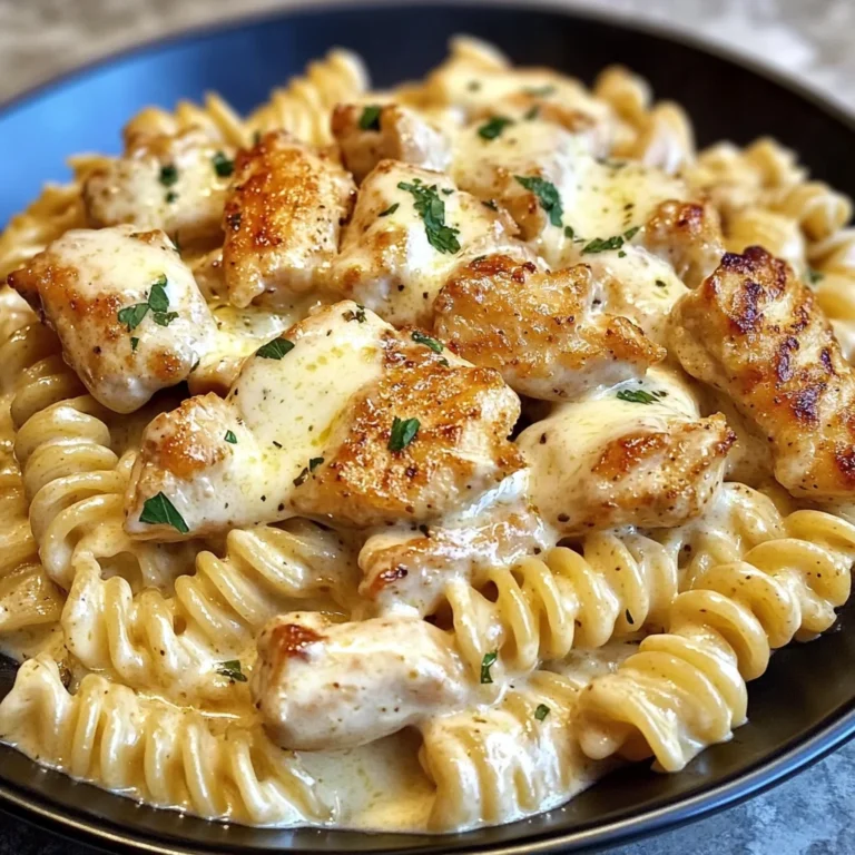 Creamy Garlic Butter Chicken And Rotini