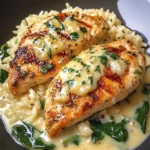 Creamy Garlic Chicken With Parmesan Rice