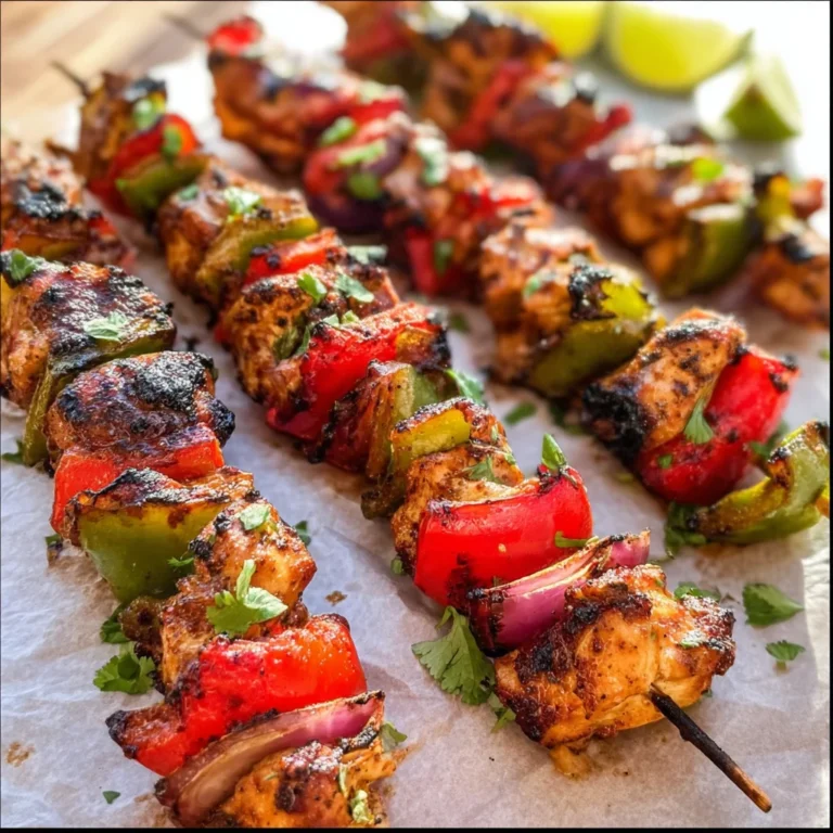 Fajita Chicken Kebabs