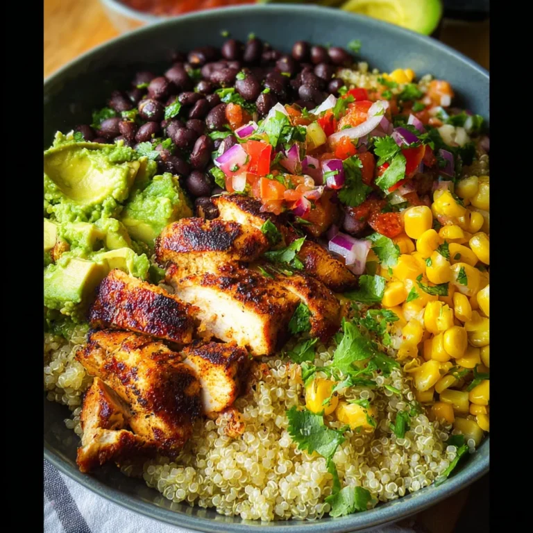 Grilled Chicken Burrito Bowls with Avocado Salsa