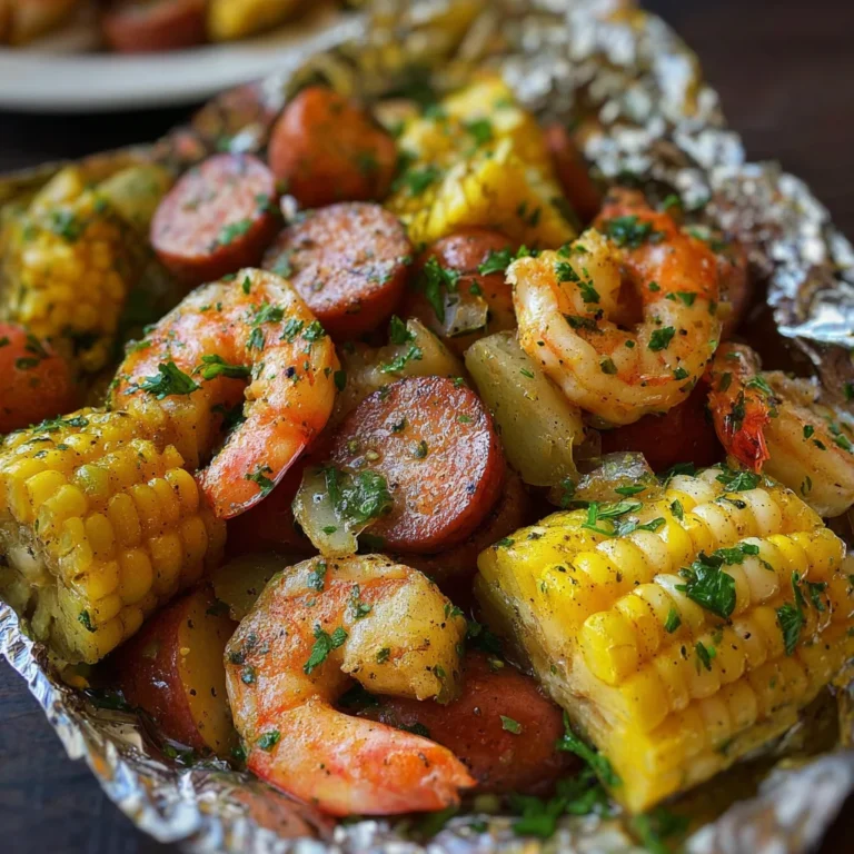 Grilled Shrimp Boil Packets