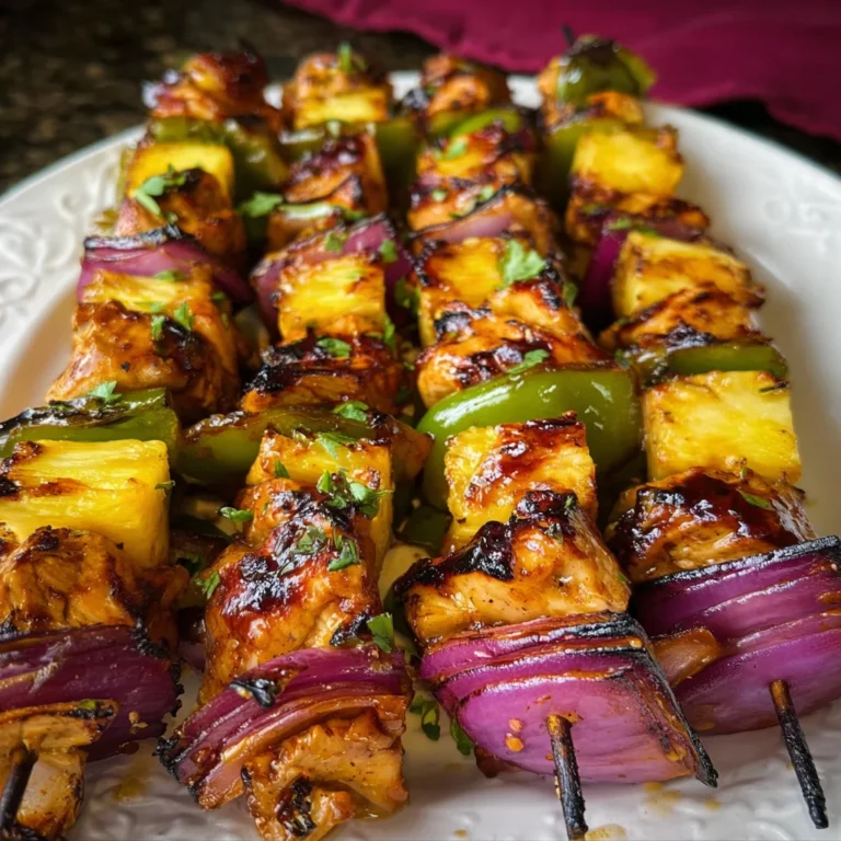 Hawaiian Chicken Kebabs