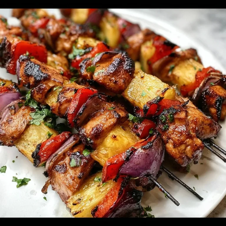 Hawaiian Chicken Skewers