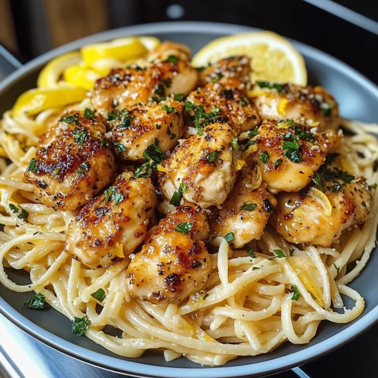 I Just Made This Lemon Garlic Butter Chicken Bites