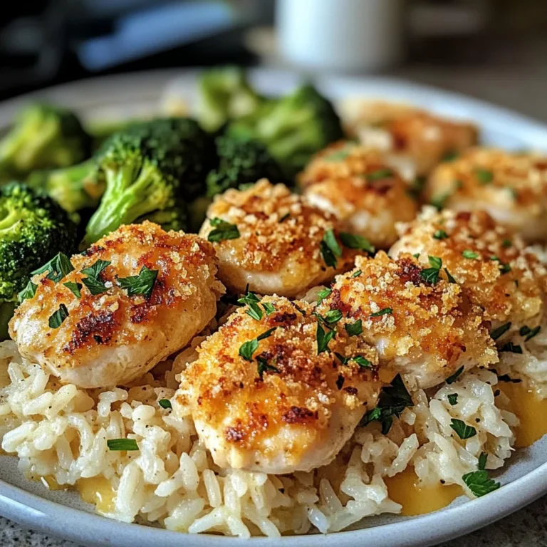 Savory Parmesan Chicken Bites With Garlic Rice
