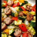 Skillet Sausage and Zucchini