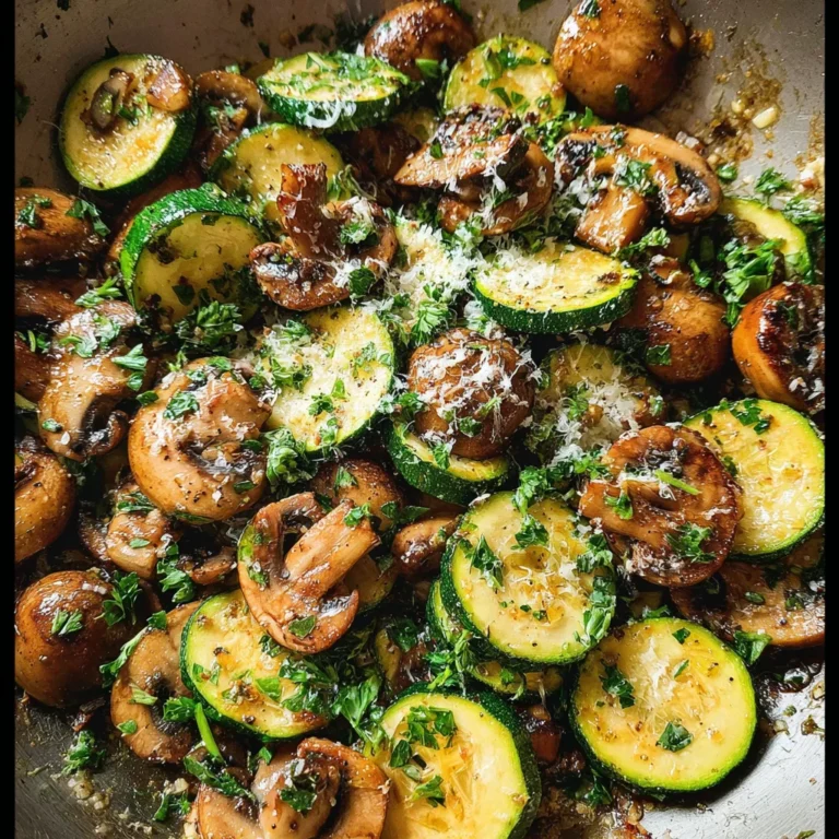 Skillet Zucchini and Mushrooms