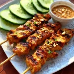 Thai Chicken Sate with Peanut Sauce