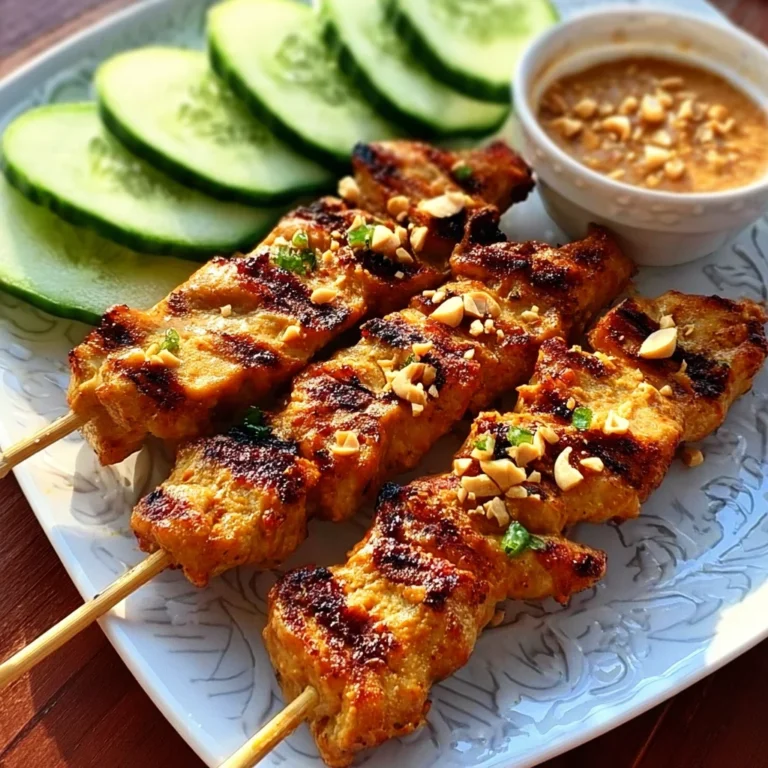 Thai Chicken Sate with Peanut Sauce