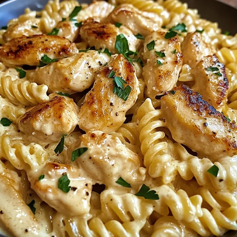 Tried This Creamy Garlic Butter Chicken Rotini Alfredo And