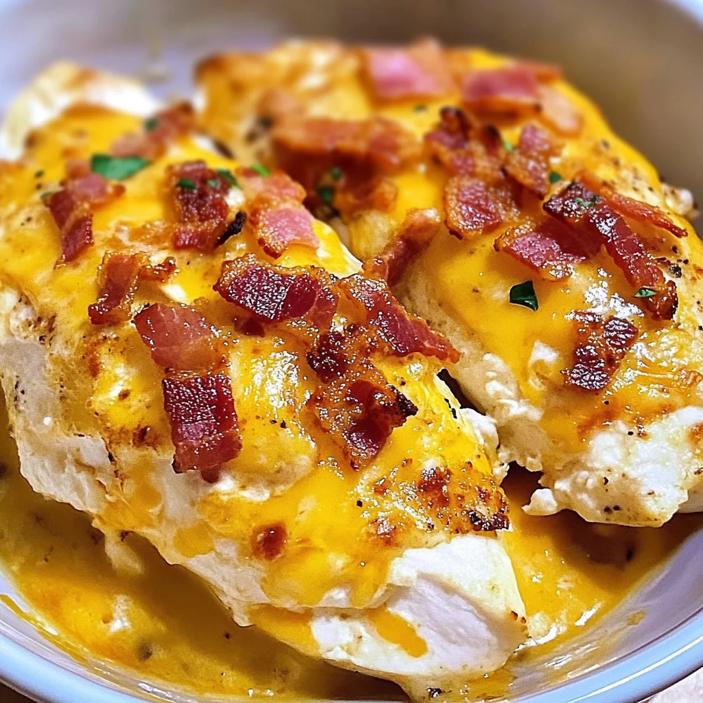 Bacon, Cream Cheese, Cheddar Chicken