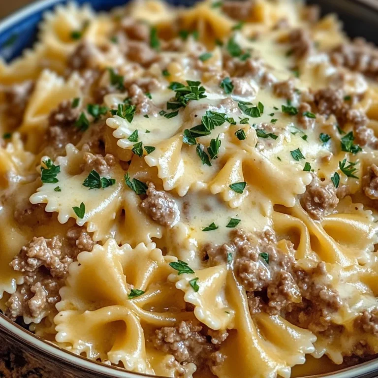 Creamy Cheesy Garlic Butter Bowtie Pasta