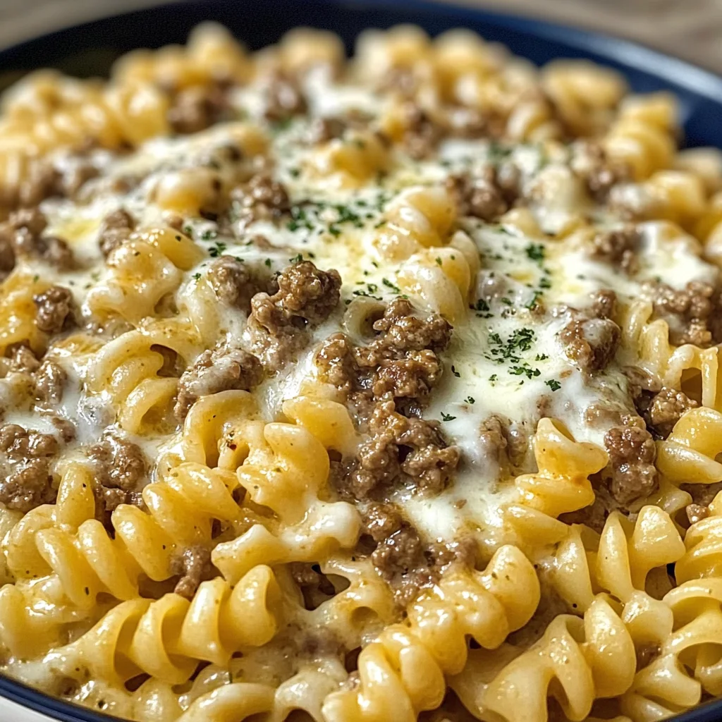 Creamy Cheesy Garlic Butter Rotini
