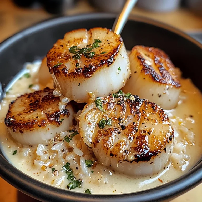 Creamy Garlic Butter Scallop Bowl