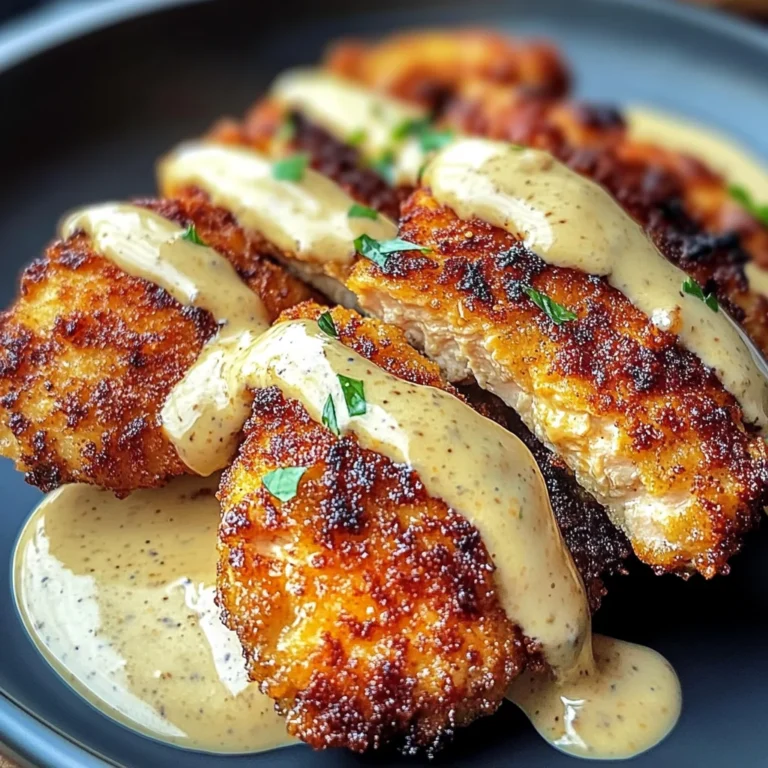 Crispy Chicken Cutlets With Creamy Mustard Sauce