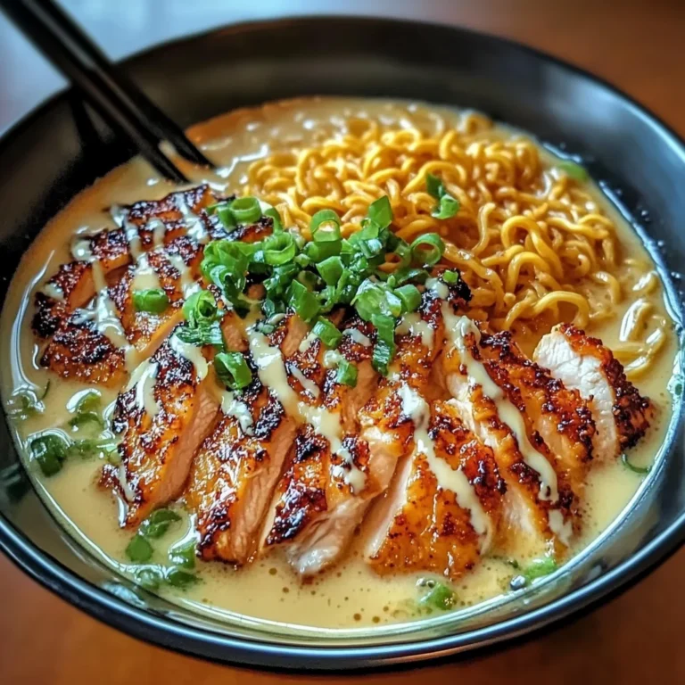 Fiery Chicken Ramen with Creamy Garlic Sauce