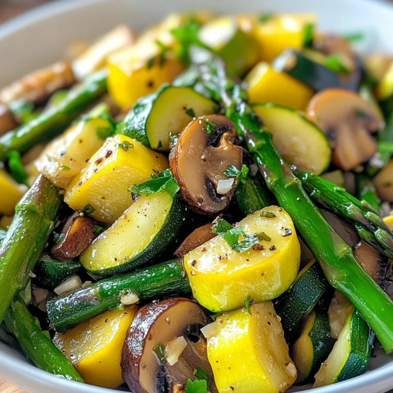 Flavorful Asparagus with Zucchini and Squash