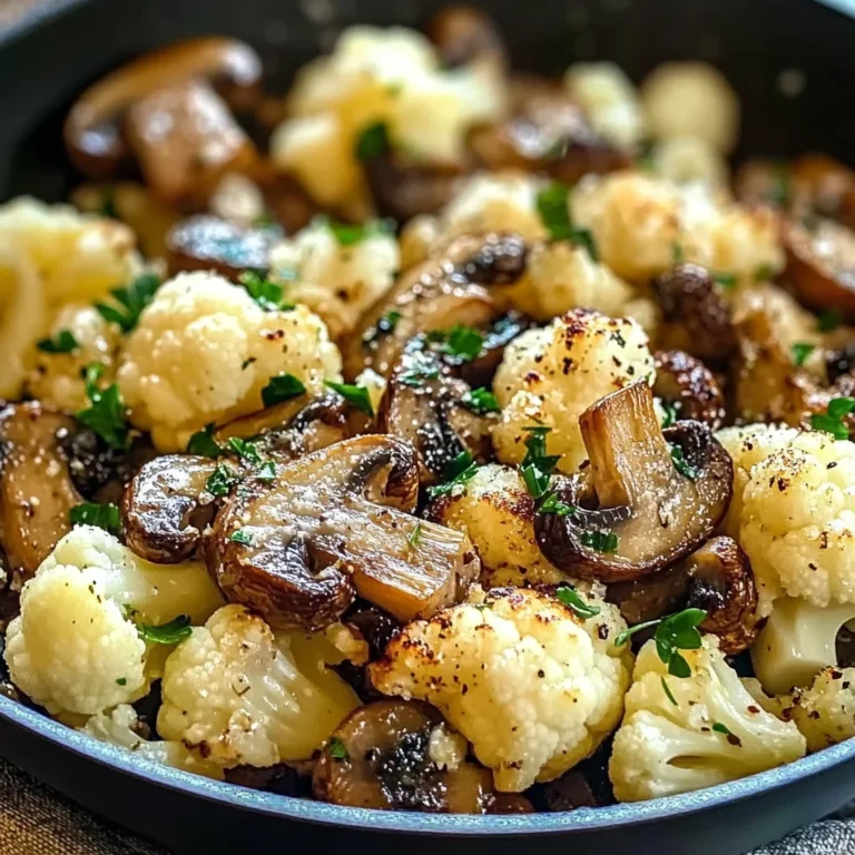 Garlic Cauliflower Mushroom Skillet: Quick & Delicious Dish