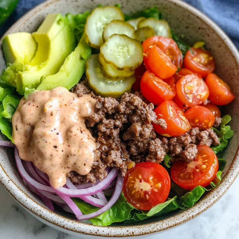 Healthy Burger in a Bowl