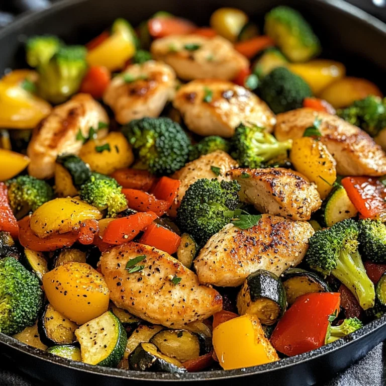 Healthy Chicken and Vegetables Skillet