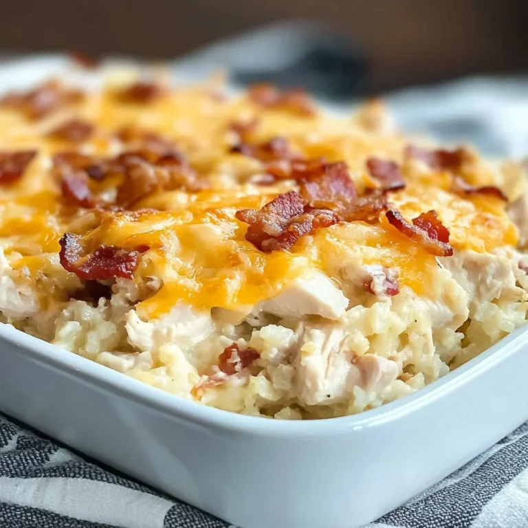 Keto Cauliflower Casserole, Loaded Chicken Bacon Ranch