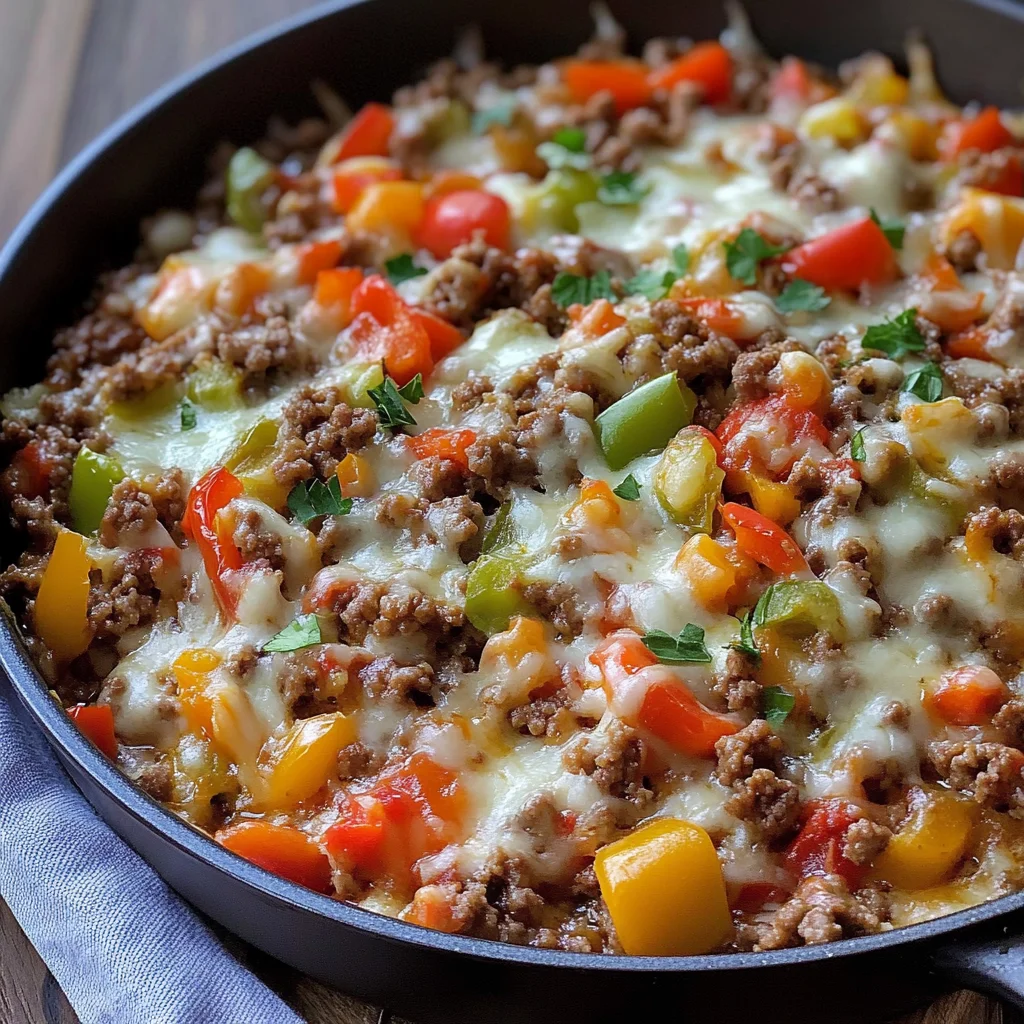 Keto Stuffed Pepper Skillet