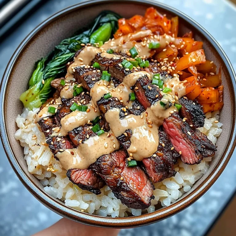 Korean Bbq Steak Bowls With Creamy Sauce