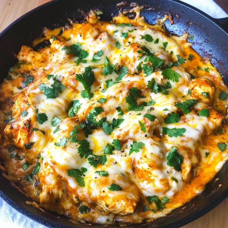 One Pot Low Carb Chicken Enchilada Skillet