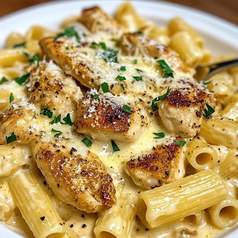 Rich And Creamy Garlic Butter Chicken And Rigatoni