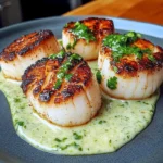 Seared Scallops With Cilantro Lime Sauce