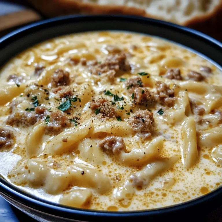 This Creamy Sausage Alfredo Soup Has Everything You Love