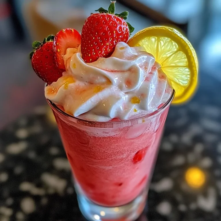 Whipped Strawberry Lemonade