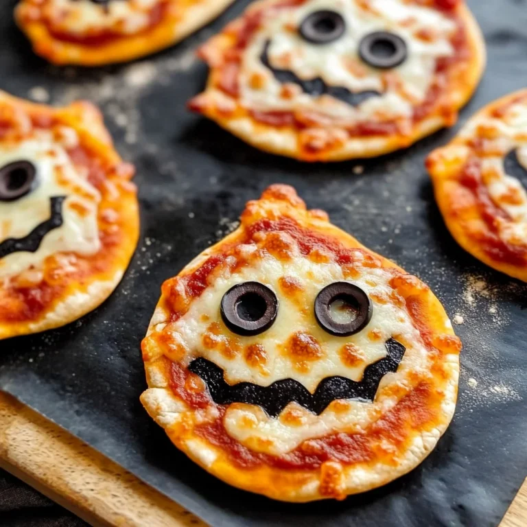 Easy Mini Halloween Pizzas