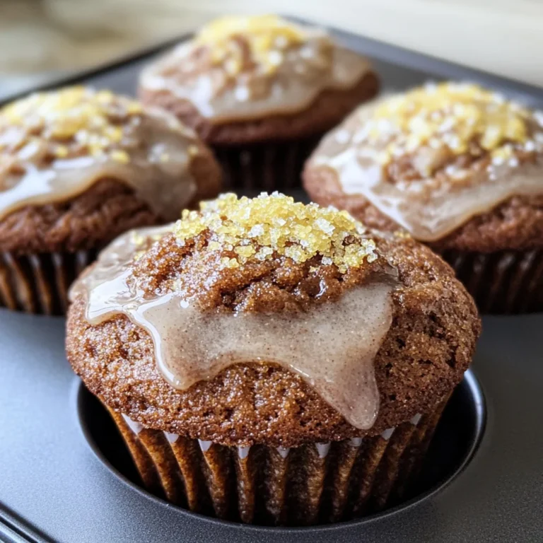 Glazed Gingerbread Muffins