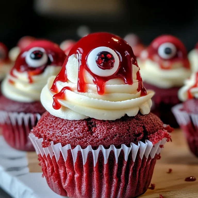 Halloween Augapfel Cupcakes
