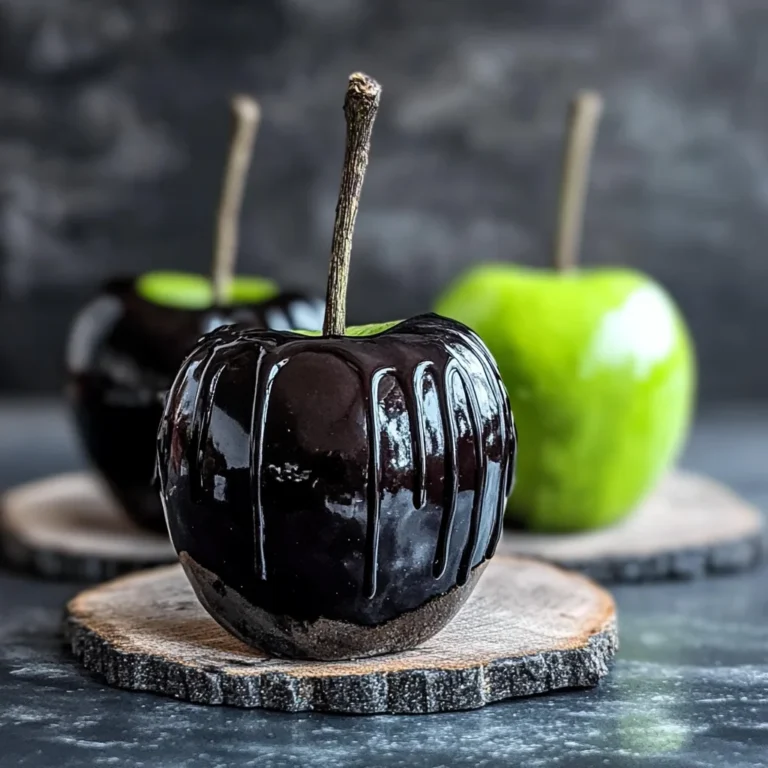 Poison Toffee Apples for Halloween