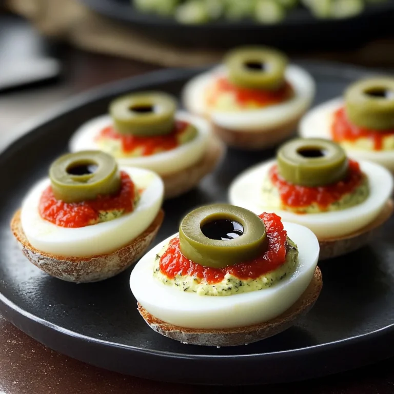Spooky Deviled Eyeballs
