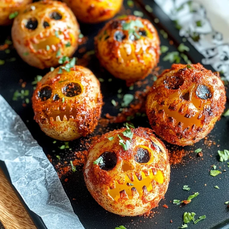 Spooky Halloween Skull Potatoes