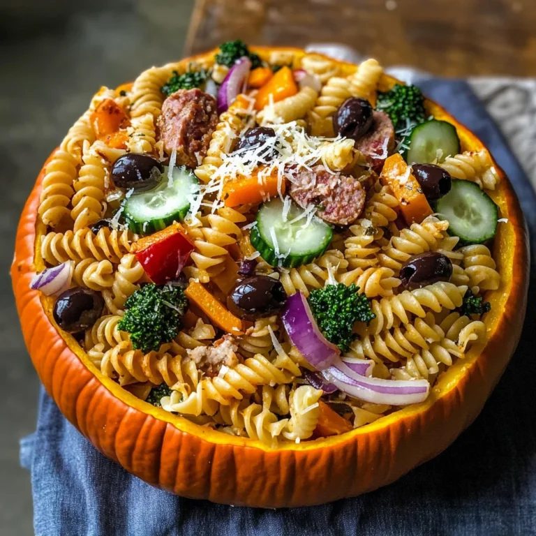UpChuckin' Pumpkin Loaded Pasta Salad