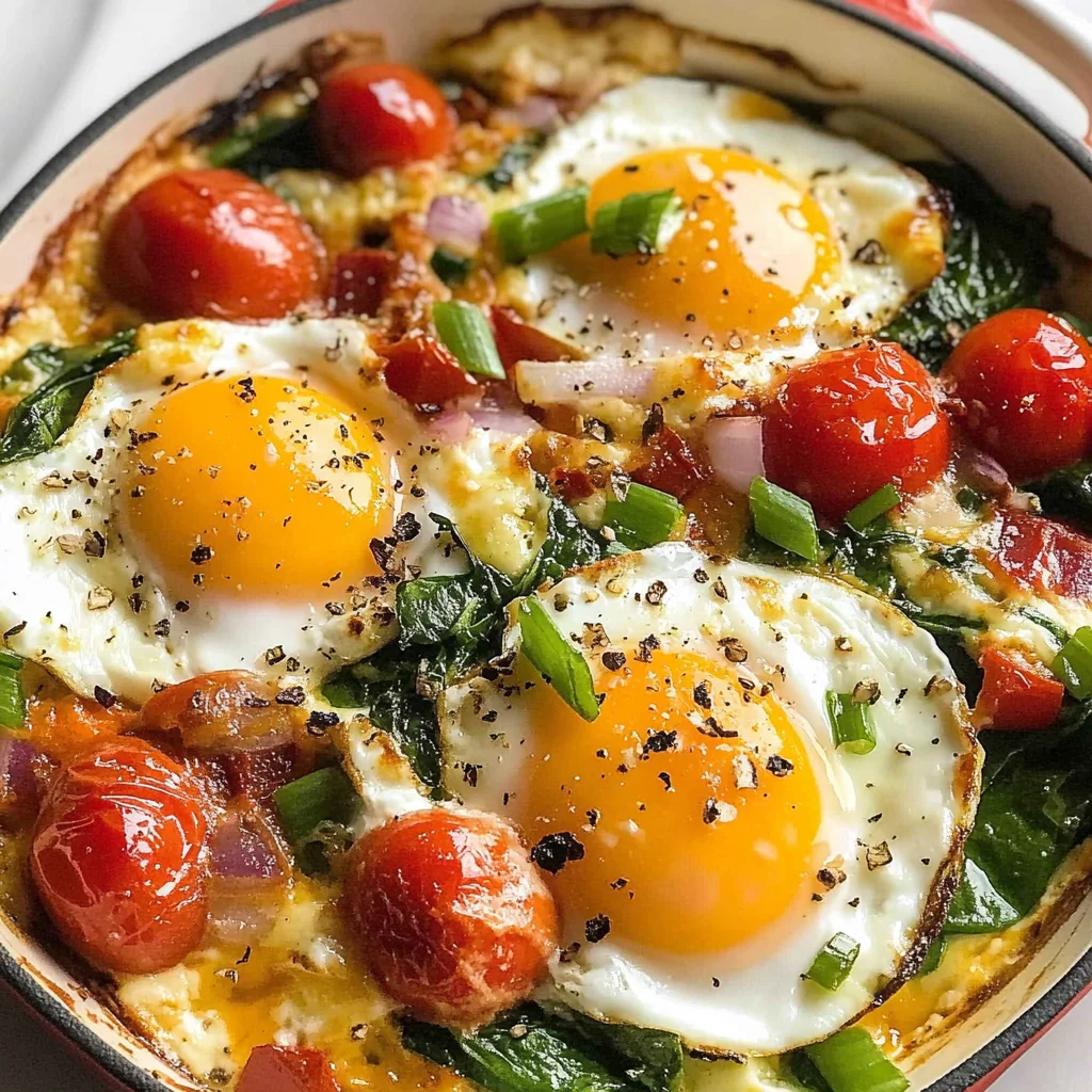 Baked Feta Eggs