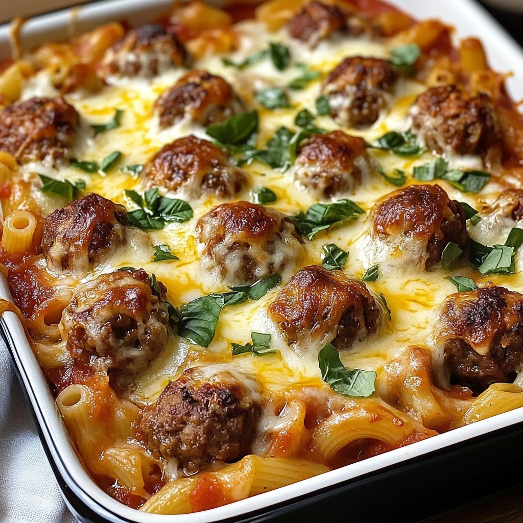 Dump-and-Bake Meatball Casserole