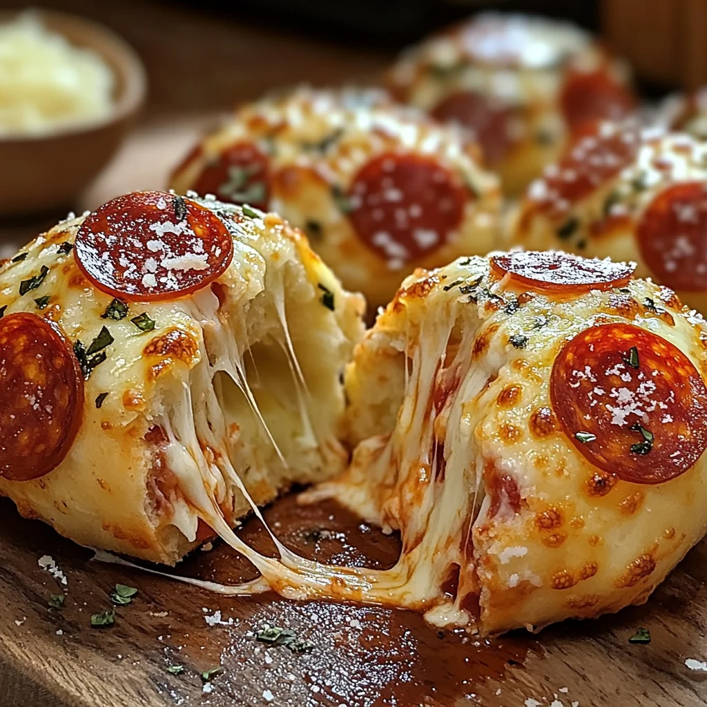 Easy Pepperoni Pizza Bombs